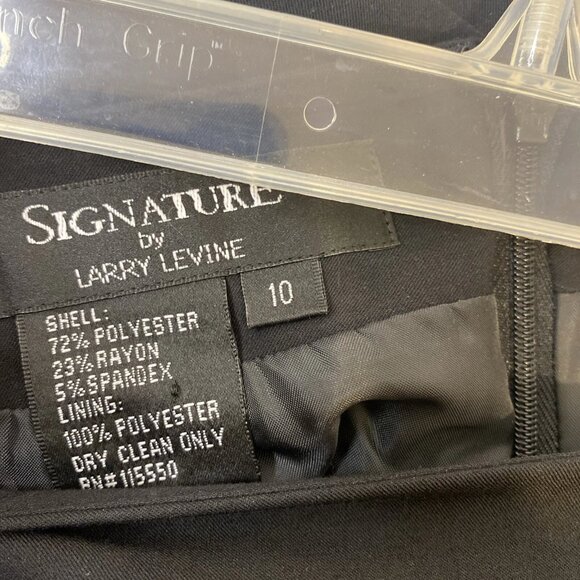 NWT Signature by Larry Levine Pencil Skirt Women's Size 10 Black - Picture 4 of 6